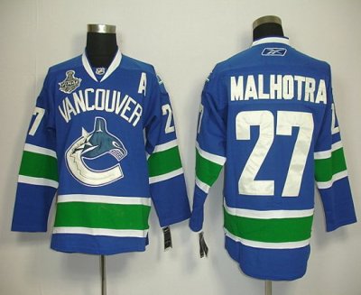 Jerseys Factory Cheap Canucks 2011 Stanley Cup Finals #27 Malhot