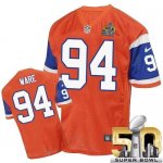 Jerseys Factory Cheap Nike Broncos #94 DeMarcus Ware Orange Thro