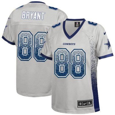 Jerseys Factory Cheap Nike Cowboys #88 Dez Bryant Grey Women's E