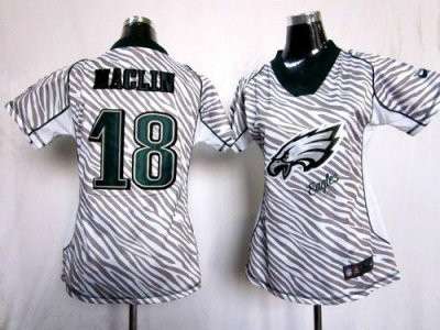 Jerseys Factory Cheap Nike Eagles #18 Jeremy Maclin Zebra Women'