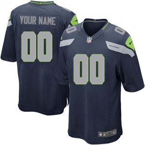 Jerseys Factory Cheap Nike Seattle Seahawks Customized Steel Blu