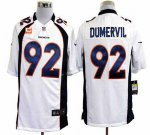 Jerseys Factory Cheap Nike Broncos #92 Elvis Dumervil White With