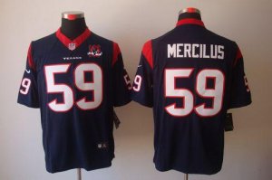 Jerseys Factory Cheap Nike Texans #59 Whitney Mercilus Navy Blue