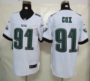 Jerseys Factory Cheap Nike Eagles #91 Fletcher Cox White Men's E