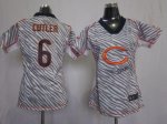 Jerseys Factory Cheap Nike Bears #6 Jay Cutler Zebra Women's Emb