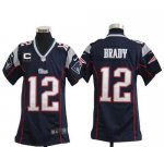 Jerseys Factory Cheap Nike Patriots #12 Tom Brady Navy Blue Team