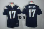 Jerseys Factory Cheap Nike Chargers #17 Philip Rivers Navy Blue