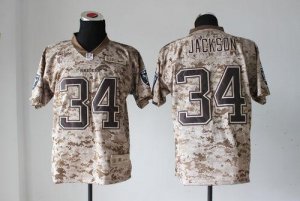 Jerseys Factory Cheap Nike Raiders #34 Bo Jackson Camo Men's Emb