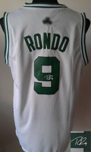 Jerseys Factory Cheap Revolution 30 Autographed Celtics #9 Rajon