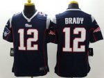 Jerseys Factory Cheap Nike Patriots #12 Tom Brady Navy Blue Team