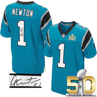 Jerseys Factory Cheap Nike Panthers #1 Cam Newton Blue Alternate