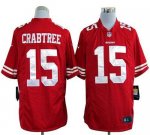 Jerseys Factory Cheap Nike 49ers #15 Michael Crabtree Red Team C