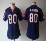 Jerseys Factory Cheap Nike Texans #80 Andre Johnson Navy Blue Te