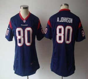 Jerseys Factory Cheap Nike Texans #80 Andre Johnson Navy Blue Te