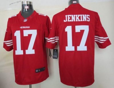 Jerseys Factory Cheap Nike 49ers #17 A.J. Jenkins Red Team Color