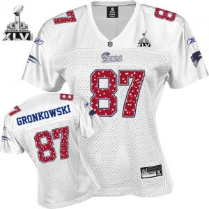 Jerseys Factory Cheap Patriots #87 Rob Gronkowski White Women's