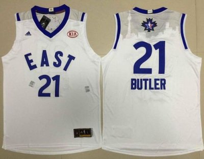 Jerseys Factory Cheap Bulls #21 Jimmy Butler White 2016 All Star
