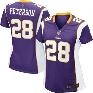 Jerseys Factory Cheap Nike Vikings #28 Adrian Peterson Purple Te