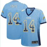 Jerseys Factory Cheap Nike Chargers #14 Dan Fouts Electric Blue