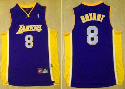 Jerseys Factory Cheap Lakers #8 Kobe Bryant Purple Nike Throwbac