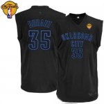Jerseys Factory Cheap Thunder #35 Kevin Durant Black on Black Wi