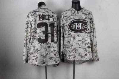 Jerseys Factory Cheap Canadiens #31 Carey Price Camo Embroidered