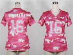 Jerseys Factory Cheap Nike 49ers #16 Joe Montana Pink Women's Em
