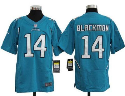 Jerseys Factory Cheap Nike Jaguars #14 Justin Blackmon Teal Gree