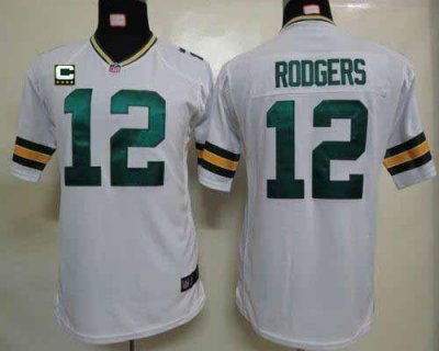 Jerseys Factory Cheap Nike Packers #12 Aaron Rodgers White With