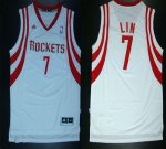 Jerseys Factory Cheap Rockets #7 Jeremy Lin White Home Revolutio