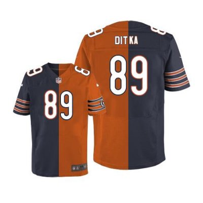Jerseys Factory Cheap Nike Bears #89 Mike Ditka Navy Blue/Orange
