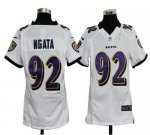 Jerseys Factory Cheap Nike Ravens #92 Haloti Ngata White Youth E