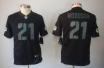 Jerseys Factory Cheap Nike Packers #21 Charles Woodson Black Imp