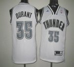 Jerseys Factory Cheap Thunder #35 Kevin Durant White on White St