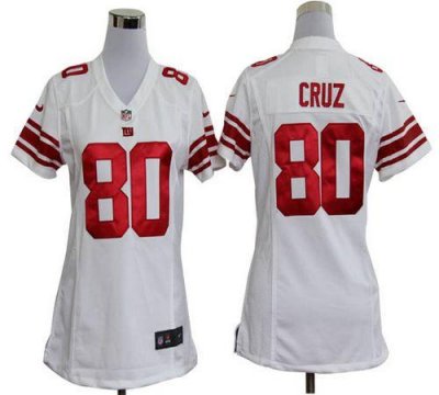 Jerseys Factory Cheap Nike Giants #80 Victor Cruz White Women's