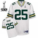 Jerseys Factory Cheap Packers #25 Ryan Grant White Super Bowl XL