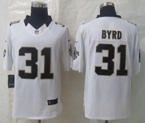 Jerseys Factory Cheap Nike Saints #31 Jairus Byrd White Men's St