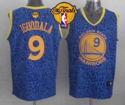 Jerseys Factory Cheap Warriors #9 Andre Iguodala Blue Crazy Ligh
