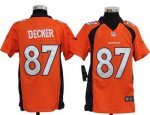 Jerseys Factory Cheap Nike Broncos #87 Eric Decker Orange Team C