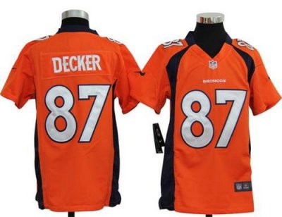 Jerseys Factory Cheap Nike Broncos #87 Eric Decker Orange Team C