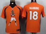 Jerseys Factory Cheap Nike Broncos #18 Peyton Manning Orange Tea