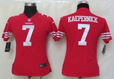 Jerseys Factory Cheap Nike 49ers #7 Colin Kaepernick Red Team Co