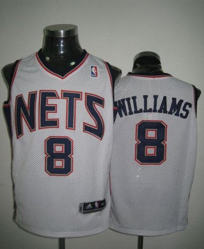 Jerseys Factory Cheap Revolution 30 Nets #8 Deron Williams White