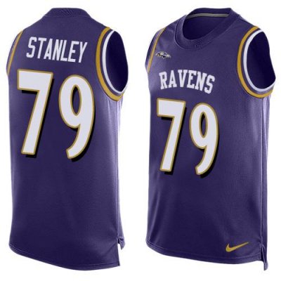Jerseys Factory Cheap Nike Ravens #79 Ronnie Stanley Purple Team