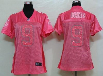 Jerseys Factory Cheap Nike Saints #9 Drew Brees Pink Sweetheart