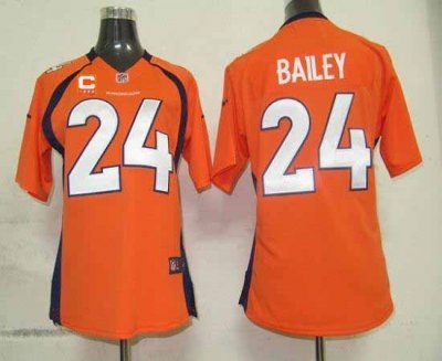 Jerseys Factory Cheap Nike Broncos #24 Champ Bailey Orange Team