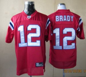 Jerseys Factory Cheap Patriots #12 Tom Brady Red Alternate Jerse