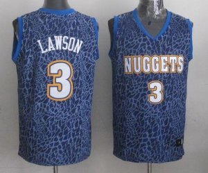 Jerseys Factory Cheap Nuggets #3 Ty Lawson Dark Blue Crazy Light