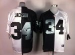 Jerseys Factory Cheap Nike Raiders #34 Bo Jackson White/Black Me