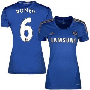 Jerseys Factory Cheap Women's Chelsea #6 Oriol Romeu Home Soccer